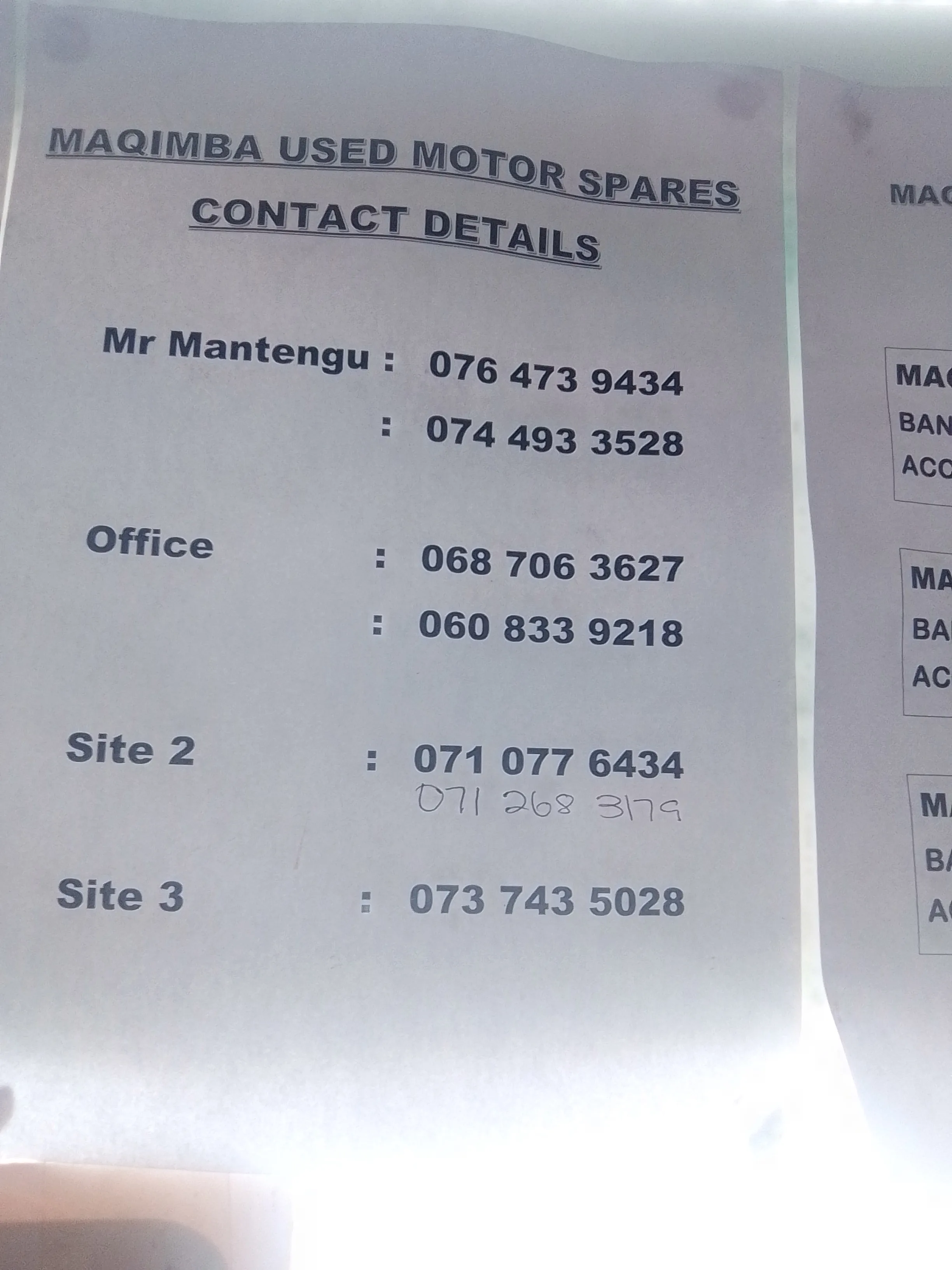 Maqimba yard — stripped vehicles